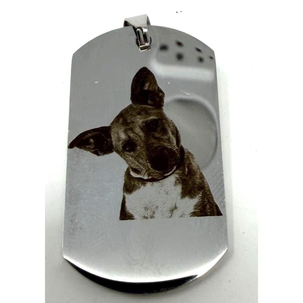 304 Stainless Steel Dog Tag Pendants, Personalize Picture and/or Text